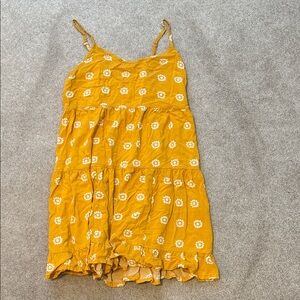 Mossimo Supply Co. Mustard Floral Dress